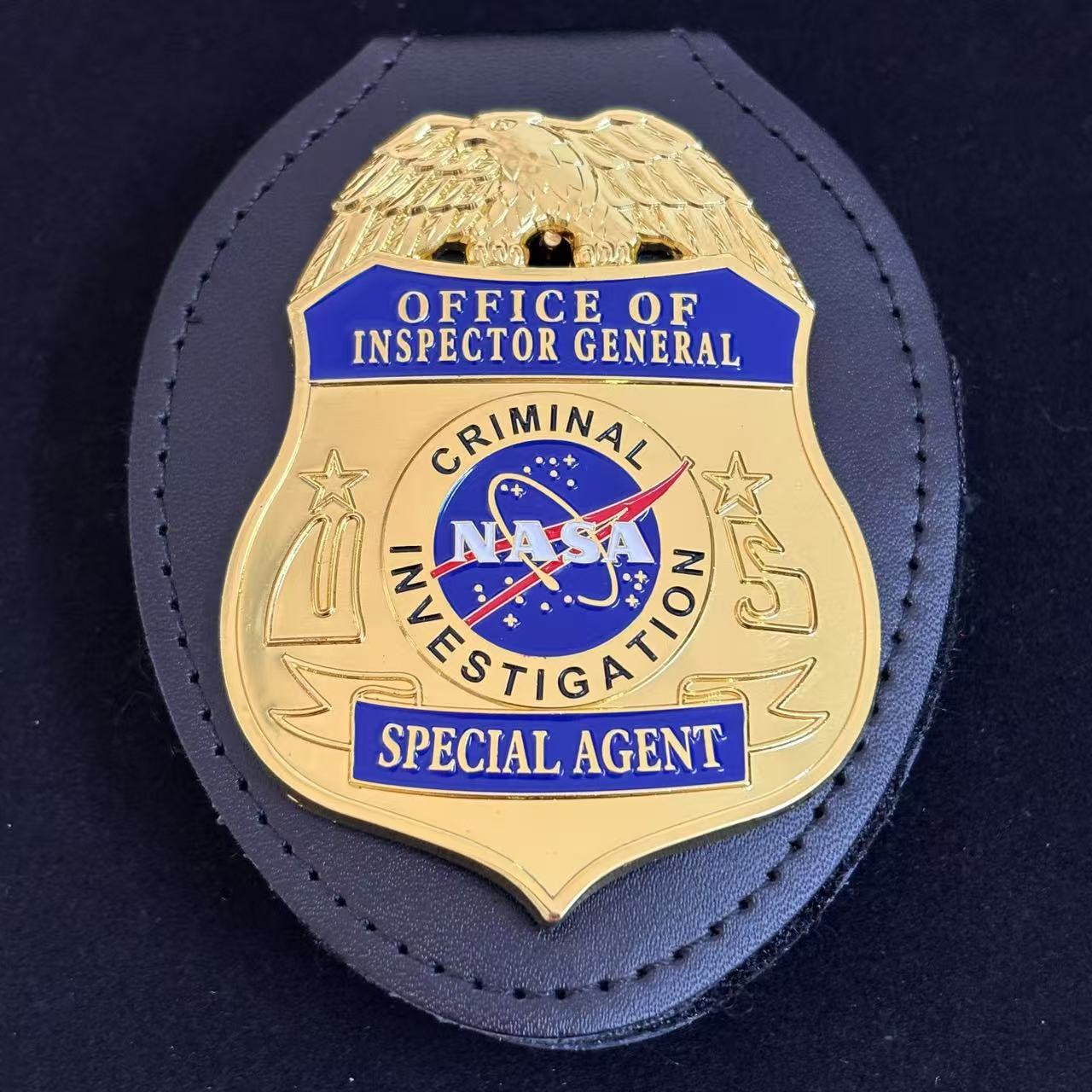 Replica del distintivo dell'agente speciale dell'ufficio investigativo criminale della NASA dell'ispettore generale