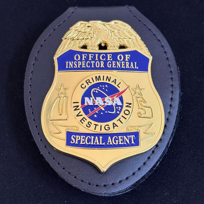 Replica del distintivo dell'agente speciale dell'ufficio investigativo criminale della NASA dell'ispettore generale