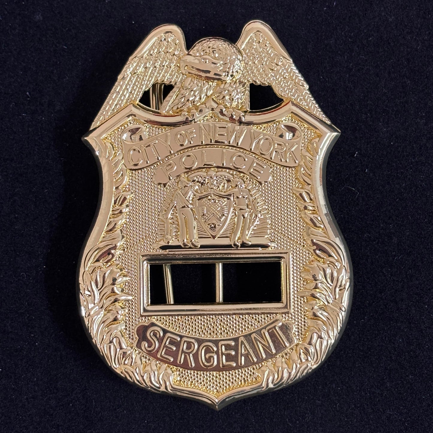 Replica del distintivo del sergente della polizia di New York, numero di oggetti di scena del film, personalizzabile