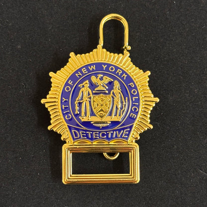 Replica del distintivo da detective della polizia di New York, NYPD, oggetti di scena del film, numero personalizzabile