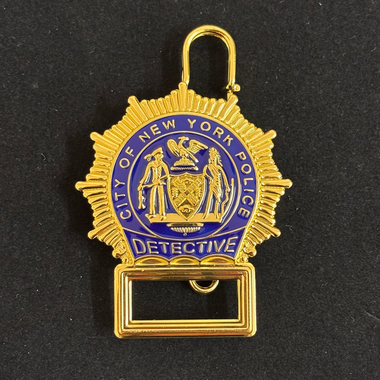 Replica del distintivo da detective della polizia di New York, NYPD, oggetti di scena del film, numero personalizzabile
