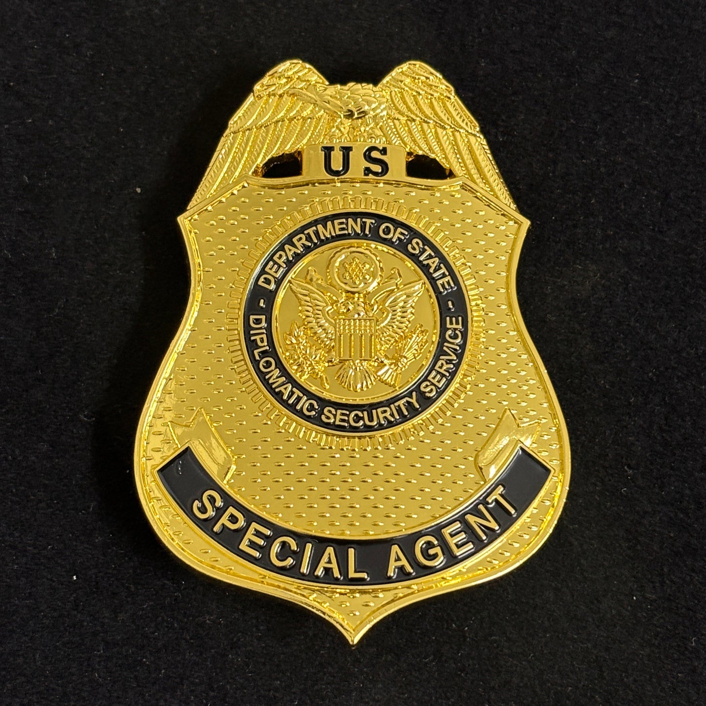 Replica del distintivo dell'agente speciale del servizio di sicurezza diplomatica degli Stati Uniti