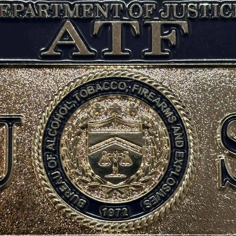 Replica del distintivo da ufficiale della task force ATF TFO degli Stati Uniti: oggetto di scena cinematografico di alta qualità