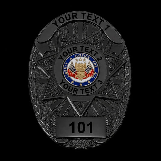 Badge personnalisable BA07-Noir