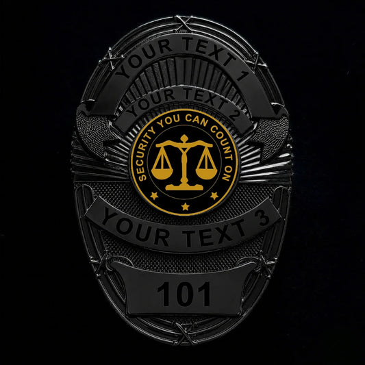 Badge personnalisable BA18-Noir