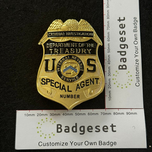 Criminal Investigation Department Of The Treasury Special Agent BADGE Replica Movie Props