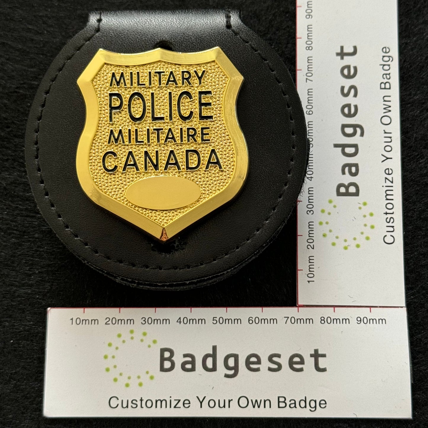 MILITARY POLICE MILITAIRE CANADA Customizable Number Movie props Badge