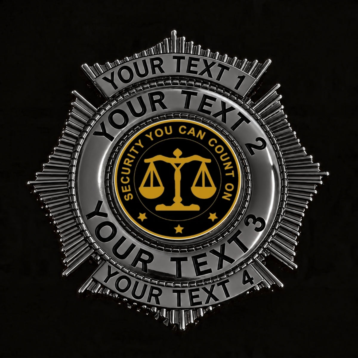Badge personnalisable BA38