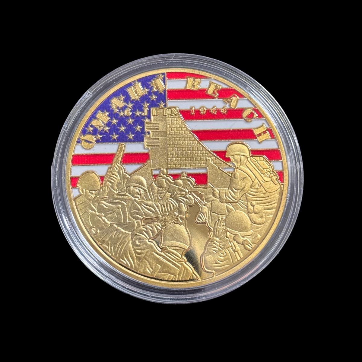 Moneda de desafío UTAH BEACH OMAHA BEACH