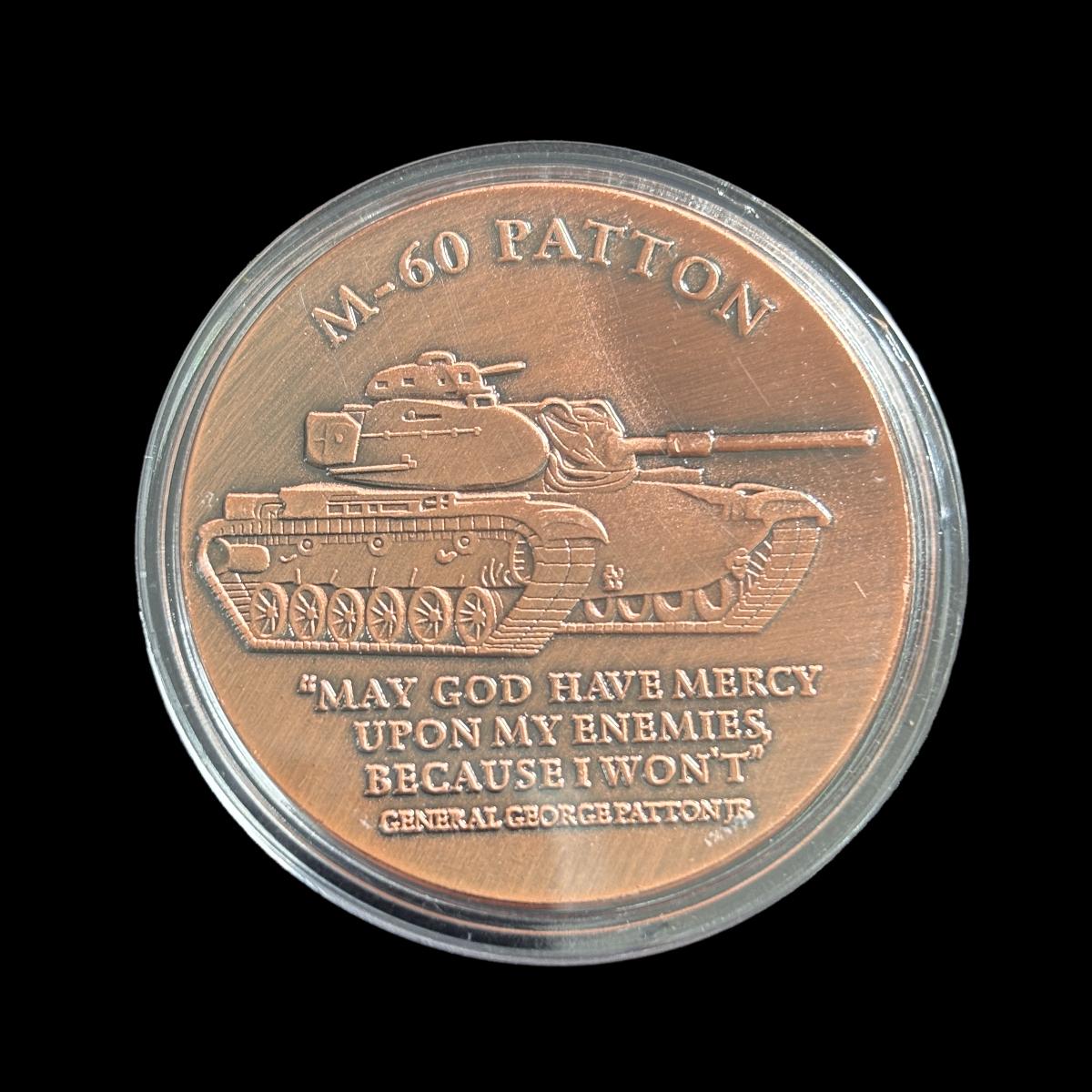Moneda de desafío M-60 PATTON del EJÉRCITO DE LOS ESTADOS UNIDOS