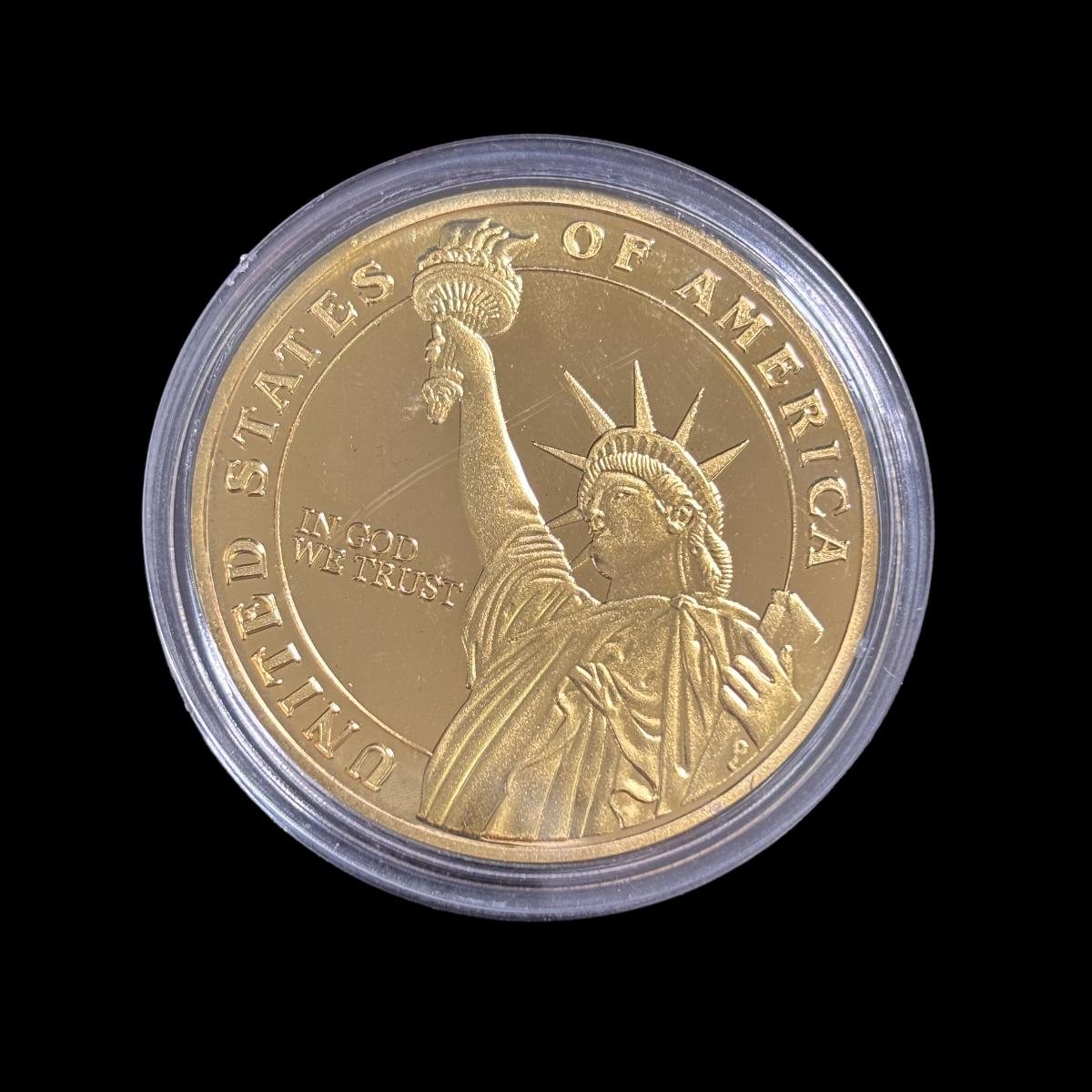 Moneda de desafío de la Medalla de Honor de la Libertad en Dios confiamos