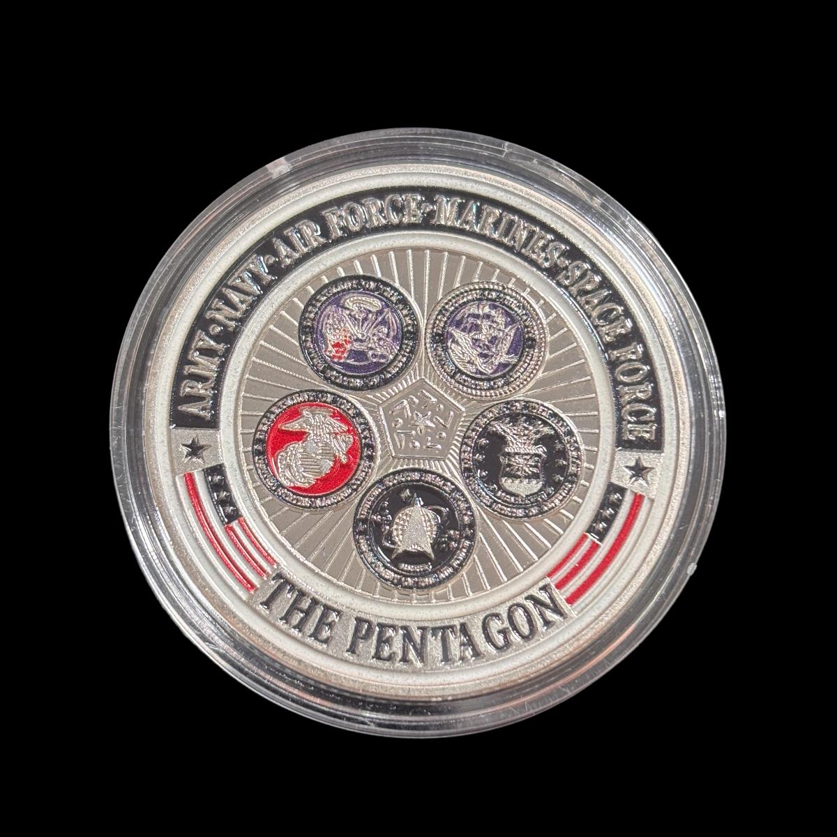 Moneta sfida del Dipartimento della Difesa del Pentagono degli Stati Uniti