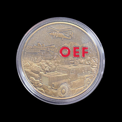 Moneda de desafío de veterano de combate de la Operación Libertad Duradera