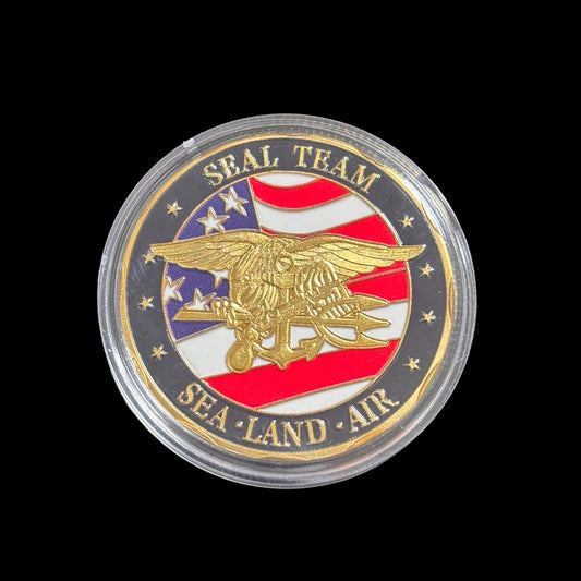 Moneta sfida AlR del team Sea · Land · Department of the Navy SEAL degli Stati Uniti