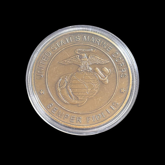 Moneta sfida SEMPER FIDELIs del CORPO DEI MARINES DEGLI STATI UNITI