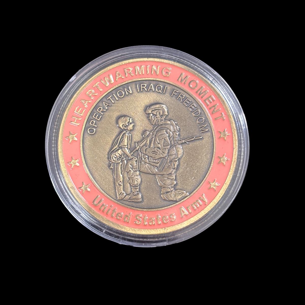 Moneda de desafío MOMENTO CONMOVEDOR DE LA OPERACIÓN LIBERTAD IRAQUÍ