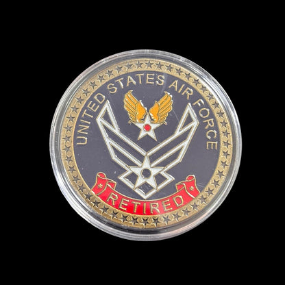 Moneda de desafío de la Fuerza Aérea de EE. UU. RETIRADA