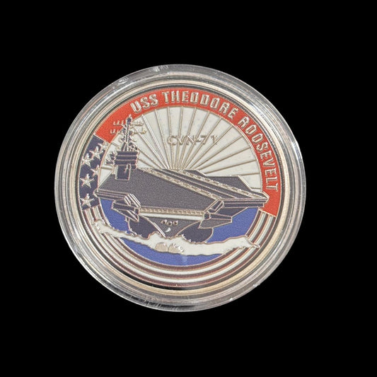 Moneta sfida USS THEODORE ROOSEVELT del Dipartimento della Marina degli Stati Uniti