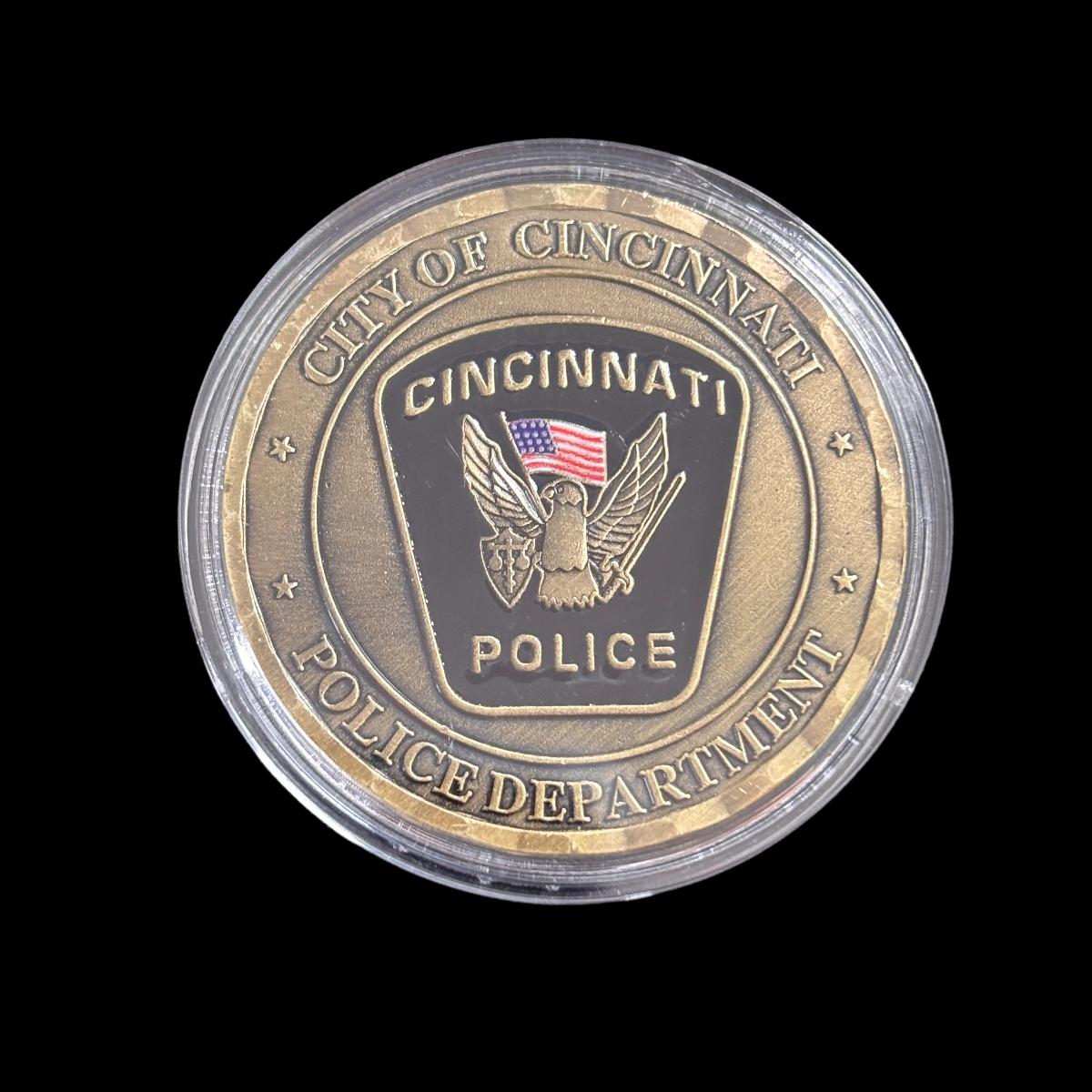 Moneta sfida del Dipartimento di Polizia della Città di Cincinnati