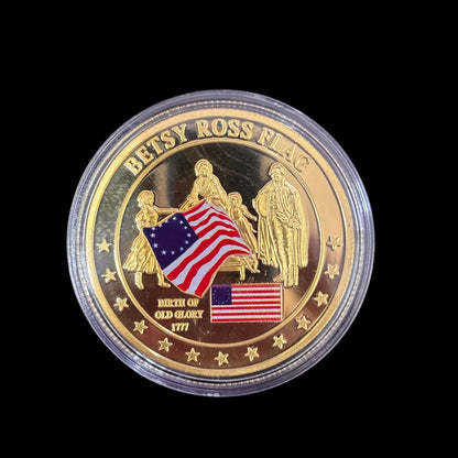 Moneta da sfida BETSY ROSS FLAG HISTORY OF OLD GLORY