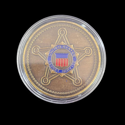 Moneta sfida USSS PATRONO DELLE FORZE DELL'ORDINE