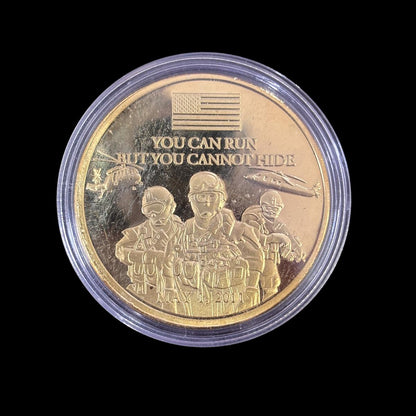 PUEDES CORRER PERO NO PUEDES ESCONDERTE Moneda de desafío