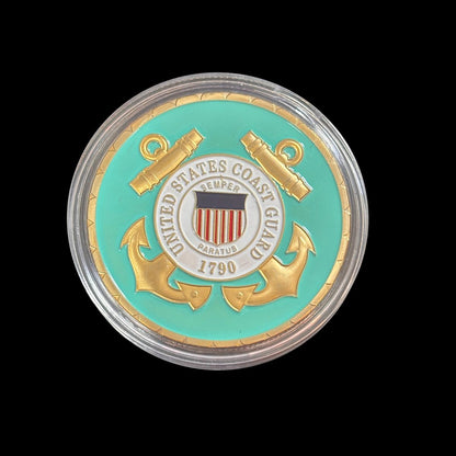 Moneta da sfida GRAN SIGILLO DELLA GUARDIA COSTIERA DI WASHINGTON, DC DEGLI STATI UNITI