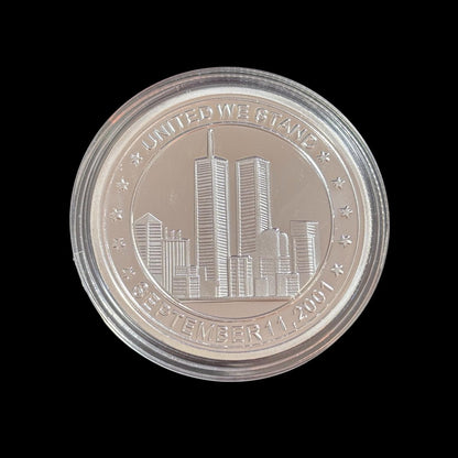 RECUERDA EL 11 DE SEPTIEMBRE DE 2001 UNIDOS PERMANECEMOS Moneda Desafío