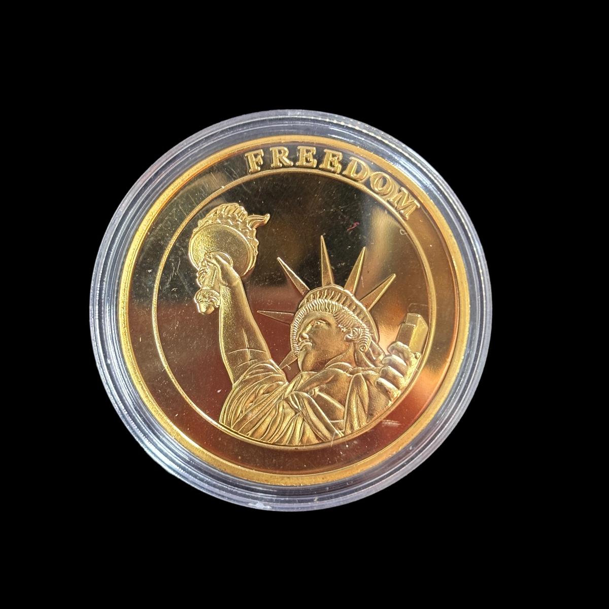 RECUERDA LA MONEDA DESAFÍO LIBERTAD DEL 11 DE SEPTIEMBRE DE 2001