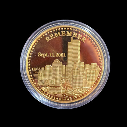 RECUERDA LA MONEDA DESAFÍO LIBERTAD DEL 11 DE SEPTIEMBRE DE 2001