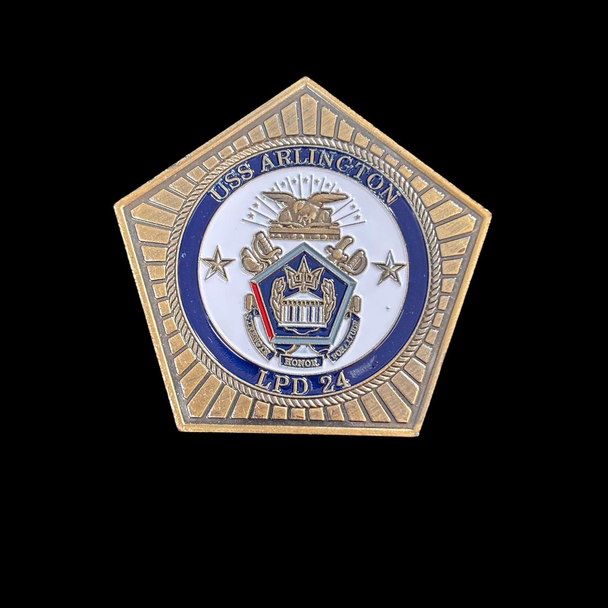 USS ARLINGTON LPD 24 Challenge Coin