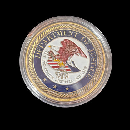 Moneda de desafío del DEPARTAMENTO DE JUSTICIA