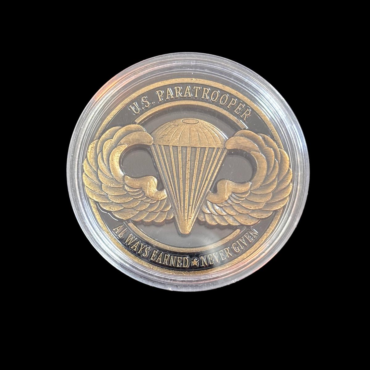 Moneda de desafío USPARATROOPER AIRBORNE PROUO