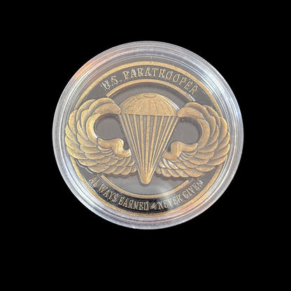 Moneda de desafío USPARATROOPER AIRBORNE PROUO