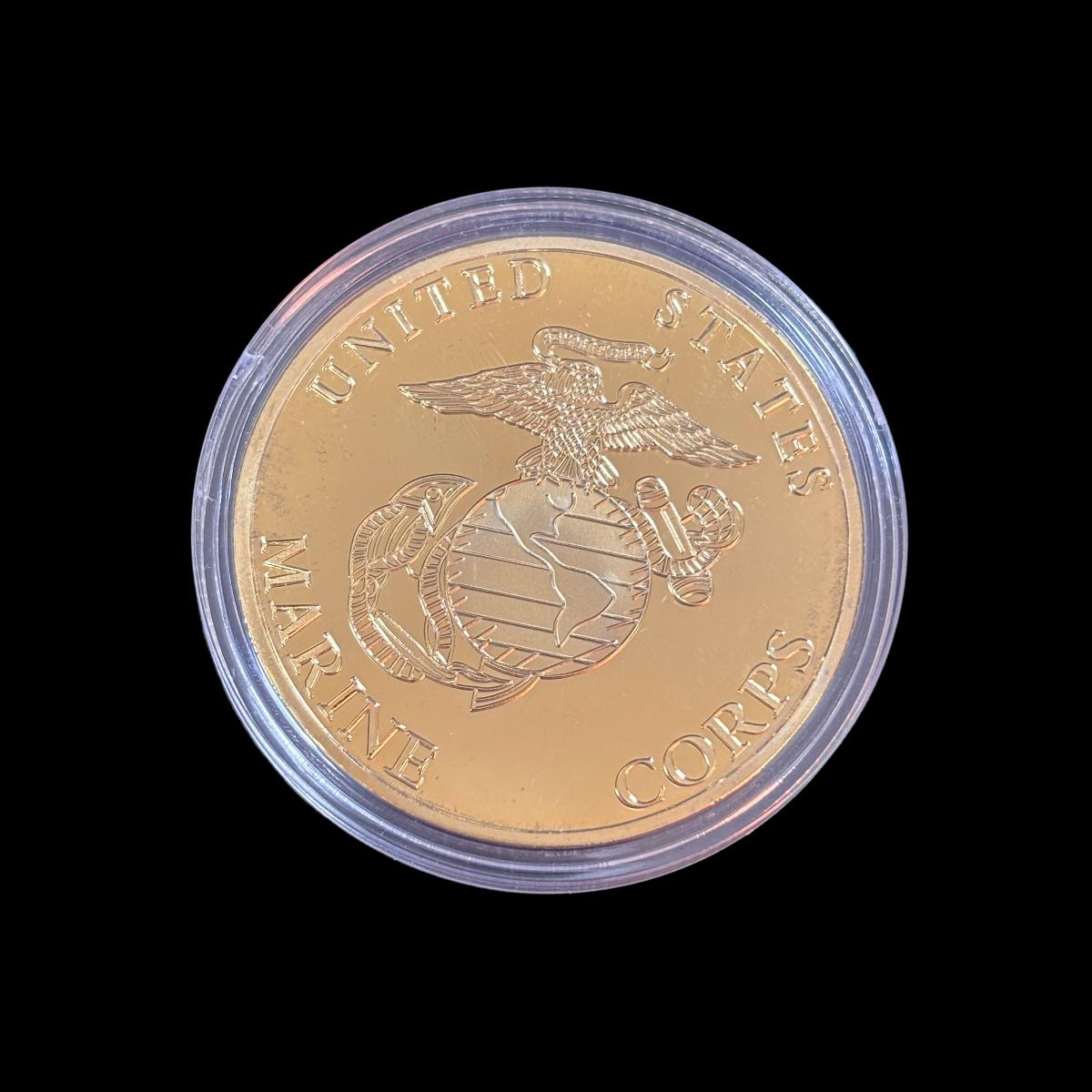 Moneda de desafío del Cuerpo de Marines de EE. UU. en honor a la memoria de nuestros caídos