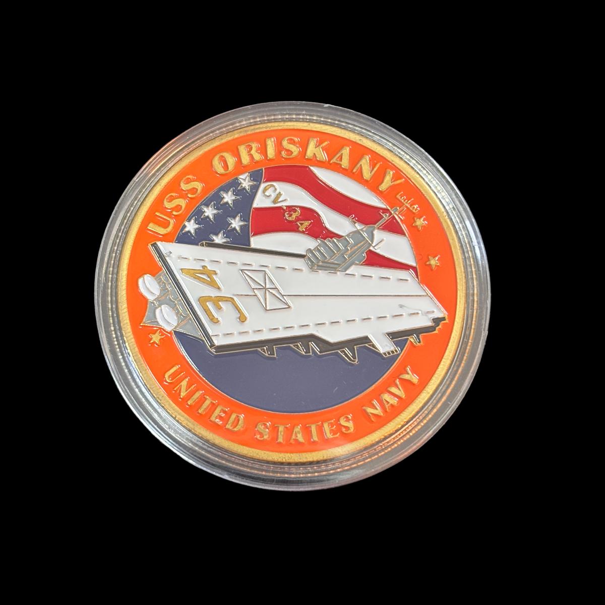 Moneda de desafío USS ORISKANY de la Armada de los EE. UU.