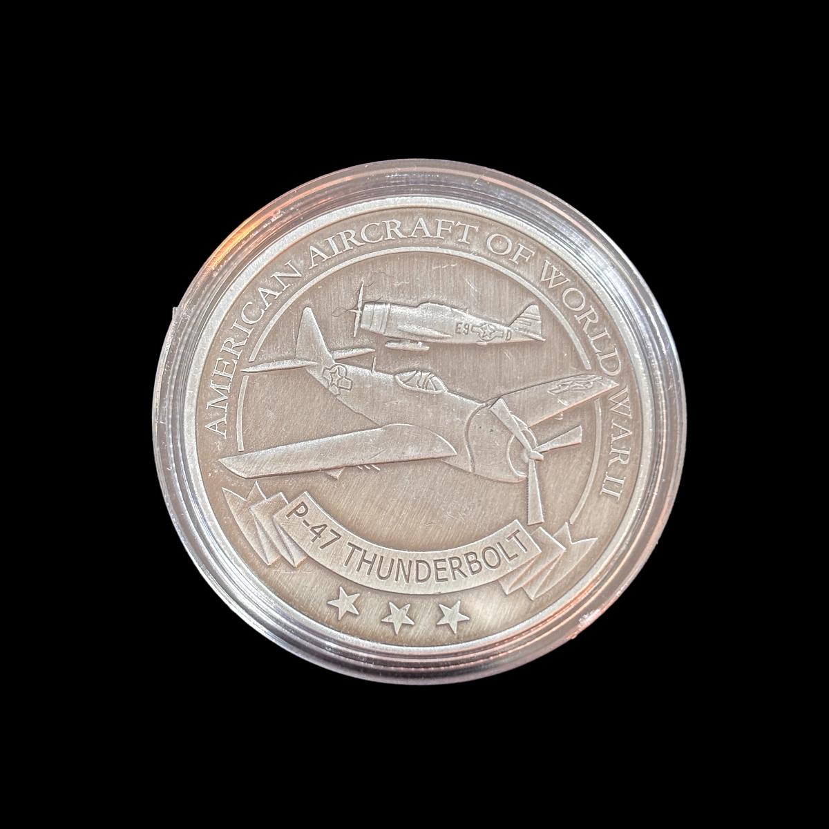 Moneda de desafío P-47 THUNDERBOLT de la Fuerza Aérea de EE. UU.