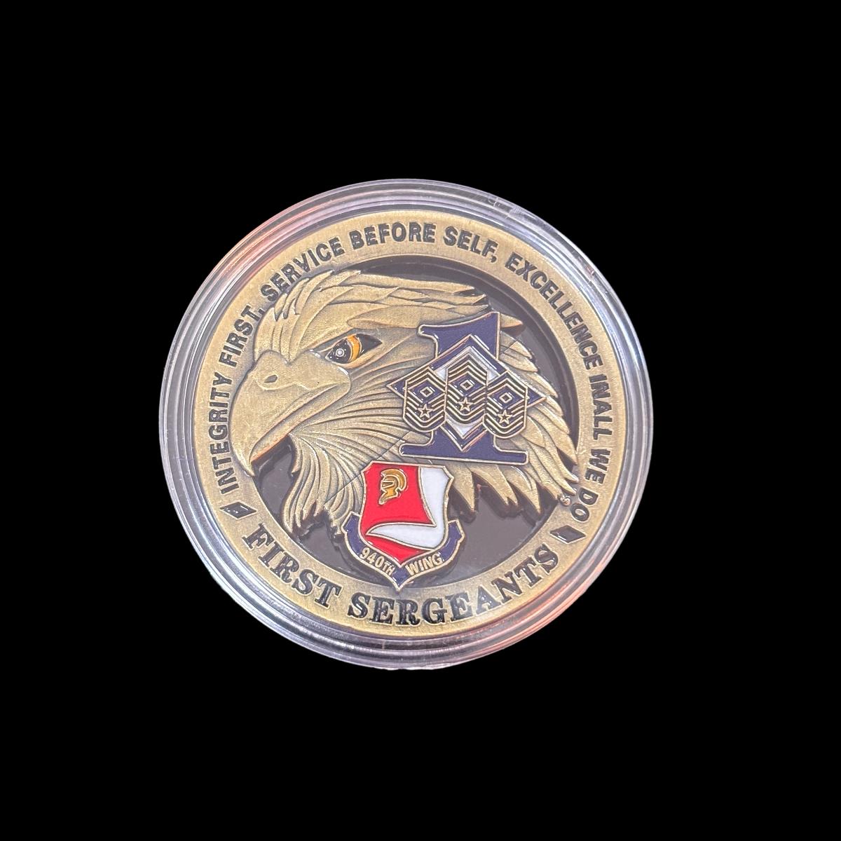 Moneda de desafío de los SARGENTOS PRIMEROS del ALA 940