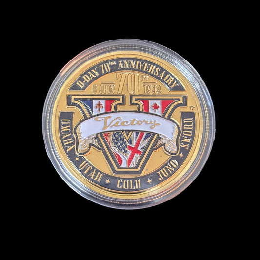 Moneda de desafío de la victoria del 70.º aniversario del Día D
