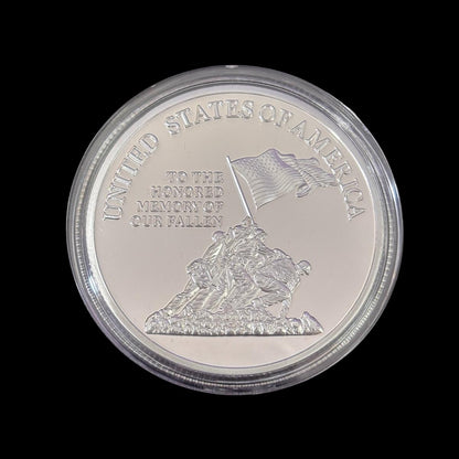 Moneda de desafío del Cuerpo de Marines de EE. UU. en honor a la memoria de nuestros caídos