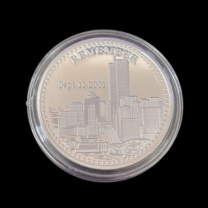 Moneta commemorativa AMERICAN HEROES REMEMBER 11 SETTEMBRE 2001