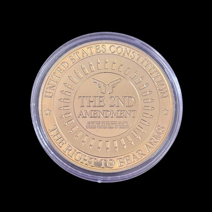 COSTITUZIONE DEGLI STATI UNITI IL DIRITTO DI PORTARE ARMI IL SECONDO EMENDAMENTO THOMAS JEFFERSON Moneta sfida