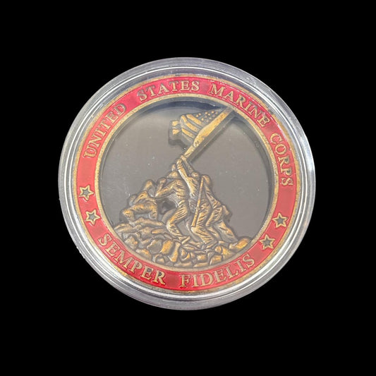 Moneta sfida SEMPER FIDELIS del CORPO DEI MARINES DEGLI STATI UNITI