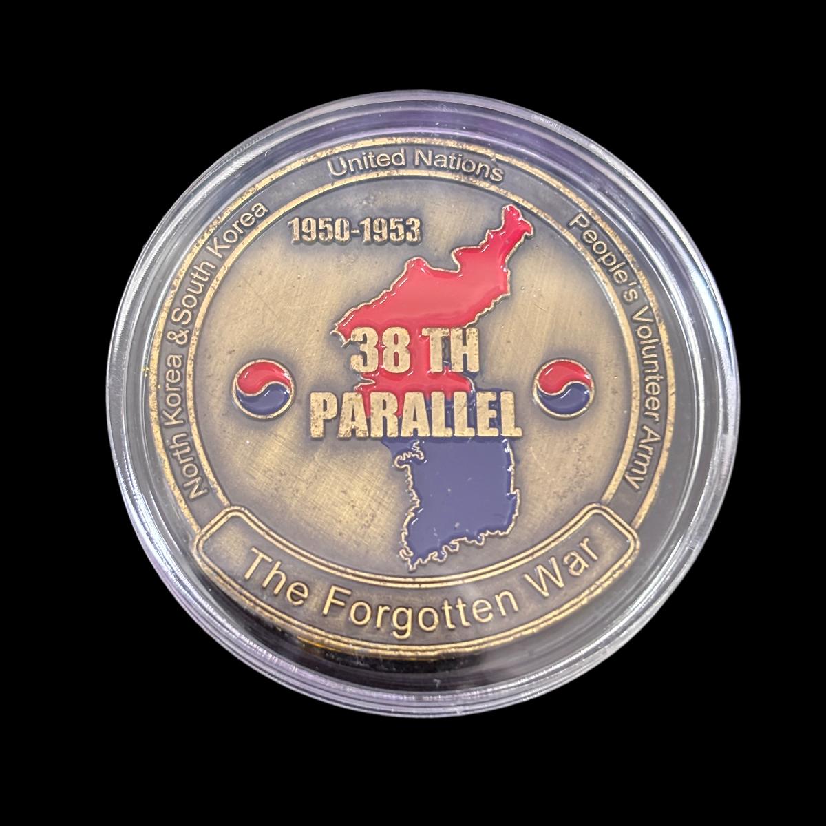 Moneta sfida 38° PARALLELO dell'esercito americano