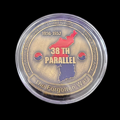 Moneta sfida 38° PARALLELO dell'esercito americano