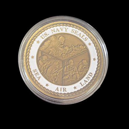 Moneda de desafío del Comando de Guerra Especial Naval de los Navy SEALS de EE. UU.