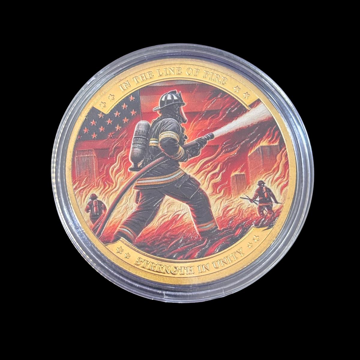 Moneta sfida BRAVERY SERVICE FIREFIGHTER