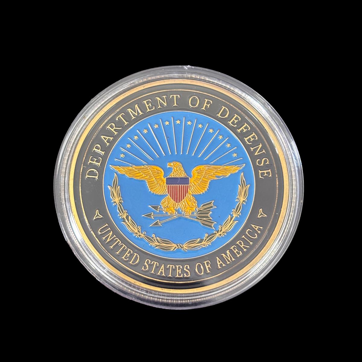 Moneda de desafío del PENTÁGONO del DEPARTAMENTO DE DEFENSA DE EE. UU.