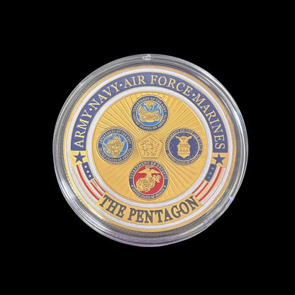 Moneda de desafío del PENTÁGONO del DEPARTAMENTO DE DEFENSA DE EE. UU.