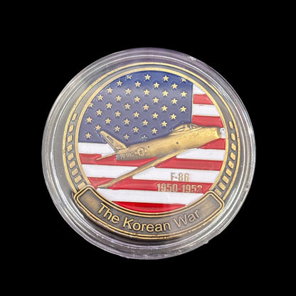 LA GUERRA DIMENTICATA 38° PARALLELO Moneta sfida F-86